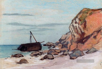  Monet Malerei - SaintAdresse Beached Sailboat Claude Monetcirca